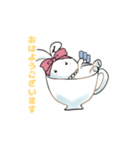 【うさぎのミルク】ラテちのLINEスタンプ（個別スタンプ：4）