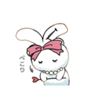 【うさぎのミルク】ラテちのLINEスタンプ（個別スタンプ：5）