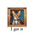 Portrait cat (English edition)（個別スタンプ：5）