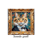 Portrait cat (English edition)（個別スタンプ：10）