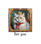 Portrait cat (English edition)（個別スタンプ：11）