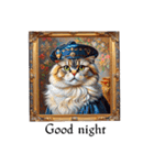 Portrait cat (English edition)（個別スタンプ：12）