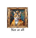 Portrait cat (English edition)（個別スタンプ：17）