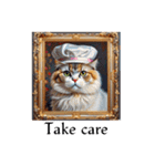 Portrait cat (English edition)（個別スタンプ：18）