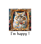 Portrait cat (English edition)（個別スタンプ：27）