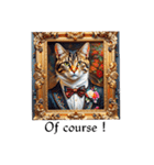 Portrait cat (English edition)（個別スタンプ：36）