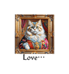 Portrait cat (English edition)（個別スタンプ：40）