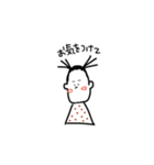 独特な髪型の人びと（個別スタンプ：5）