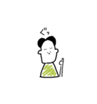 独特な髪型の人びと（個別スタンプ：13）