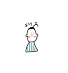 独特な髪型の人びと（個別スタンプ：37）