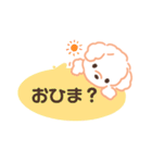 しろいふわふわんこ（個別スタンプ：13）