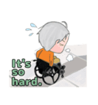 daily greetings✦Noah in a wheelchair（個別スタンプ：8）