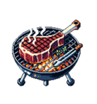 8bit.BBQ バーベキュー40スタンプ（個別スタンプ：8）