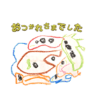 3歳児の絵。（個別スタンプ：6）