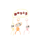 3歳児の絵。（個別スタンプ：12）