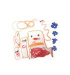 3歳児の絵。（個別スタンプ：16）