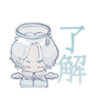 天使＆悪魔の日常 -部屋着ジャージ編-（個別スタンプ：3）