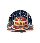 Let's have a Christmas Party！ Let's eat（個別スタンプ：10）