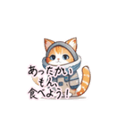 【ふゆねこ】冬服の猫LINEスタンプ！（個別スタンプ：17）