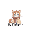 【ふゆねこ】冬服の猫LINEスタンプ！（個別スタンプ：29）