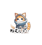 【ふゆねこ】冬服の猫LINEスタンプ！（個別スタンプ：30）