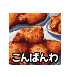 ドット絵の韓国料理と日本語の日常単語（個別スタンプ：3）