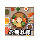 ドット絵の韓国料理と日本語の日常単語（個別スタンプ：4）