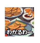 ドット絵の韓国料理と日本語の日常単語（個別スタンプ：7）