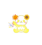 sun flower and  Panda（個別スタンプ：6）