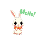 可愛いうさぎ(rabbit)（個別スタンプ：1）