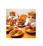 モグモグ食いしん坊な猫 ☆冬はお鍋の季節（個別スタンプ：10）