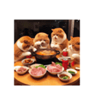 モグモグ食いしん坊な猫 ☆冬はお鍋の季節（個別スタンプ：25）