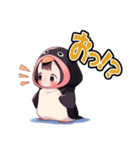 ペンギンふわり♪（個別スタンプ：19）