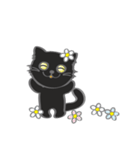 可愛い黒猫のボブ No.02（個別スタンプ：4）