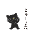 可愛い黒猫のボブ No.02（個別スタンプ：16）