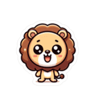 可愛い！ライオンのLINEスタンプ（個別スタンプ：1）