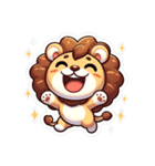 可愛い！ライオンのLINEスタンプ（個別スタンプ：7）