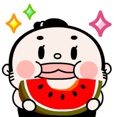 [LINEスタンプ] おすもーちゃん夏の挨拶【動く！】