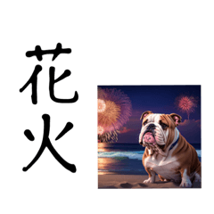 [LINEスタンプ] ブルドッグの夏 bulldog