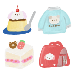 [LINEスタンプ] もこもこ！もぷちゃぷスタンプ