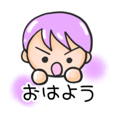 [LINEスタンプ] 8色ガール☆日常挨拶3☆