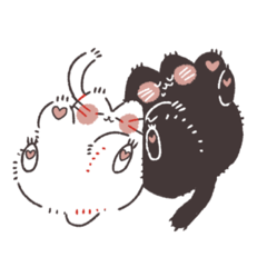 [LINEスタンプ] 優しいけだまたち