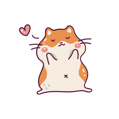 [LINEスタンプ] かわいいはむちゃん ちっちゃん