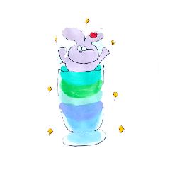 [LINEスタンプ] めがねうさぎ日常