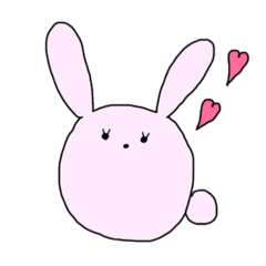 [LINEスタンプ] もちうさちゃん♡