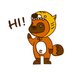 [LINEスタンプ] トラタヌ 英会話