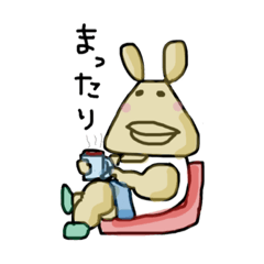 [LINEスタンプ] タラコうさマッチョの自由な1日