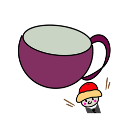 [LINEスタンプ] coming soon.cup