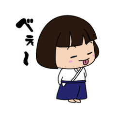 [LINEスタンプ] 合気道好きなボブガール