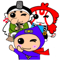 [LINEスタンプ] 日本三大英雄